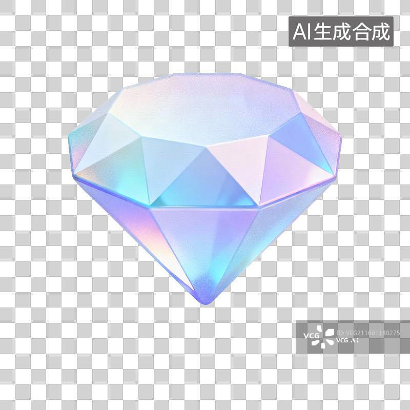 【AI数字艺术】3d立体钻石元素图片素材