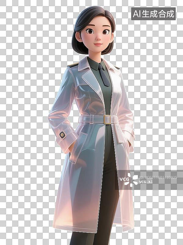 【AI数字艺术】MBTI理论职业心理性格测试16种人格类型分析师NT型外向ENTJ指挥官3D角色形象模型插画无背景图片素材