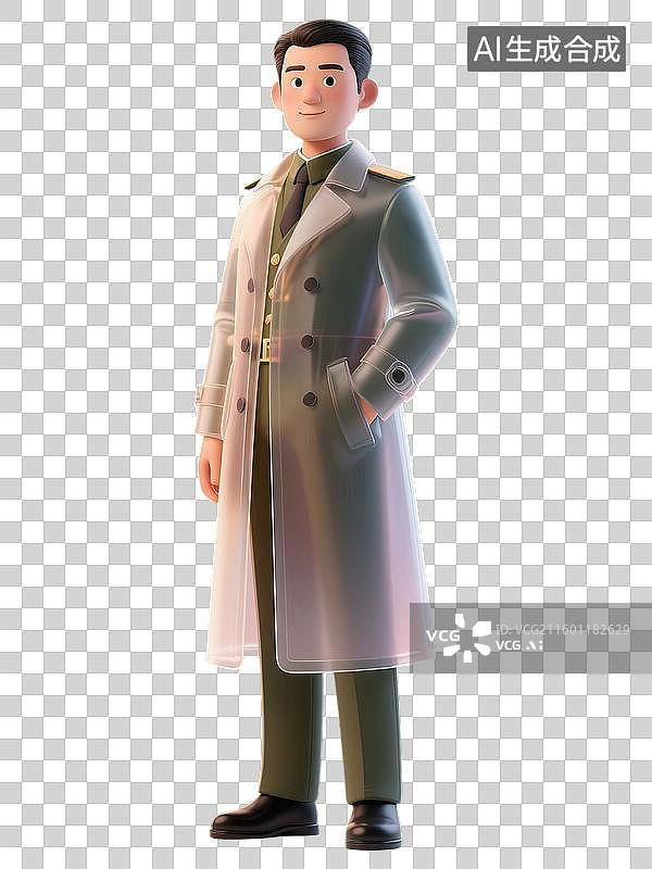 【AI数字艺术】MBTI理论职业心理性格测试16种人格类型分析师NT型外向ENTJ指挥官3D角色形象模型插画无背景图片素材