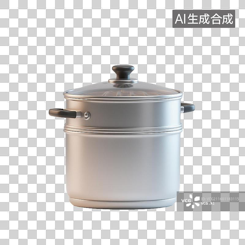 【AI数字艺术】不锈钢双层蒸锅图片素材