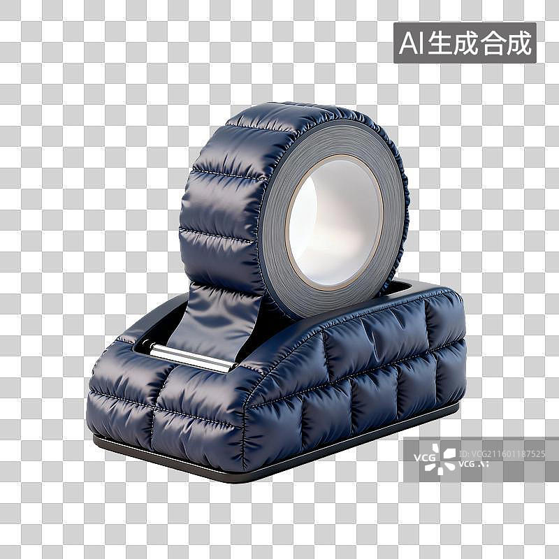 【AI数字艺术】羽绒服风格胶带座图片素材