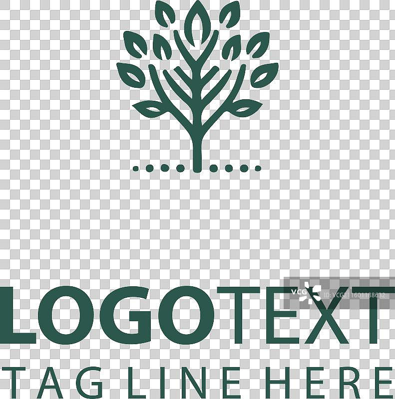 线性树形Logo图片素材