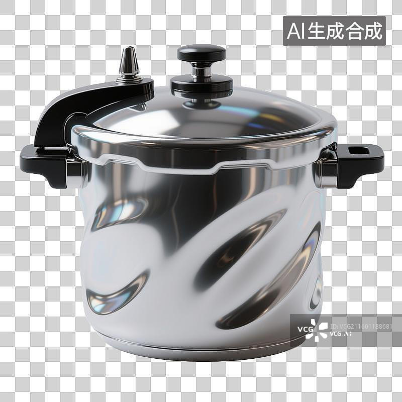 【AI数字艺术】不锈钢高压锅图片素材