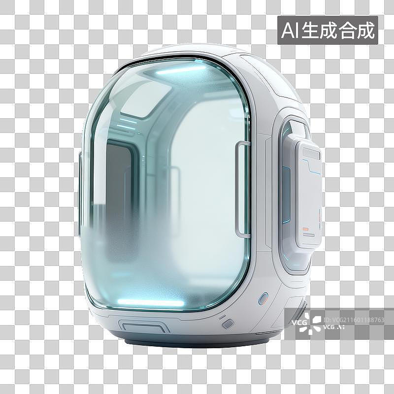 【AI数字艺术】未来太空舱设计图片素材