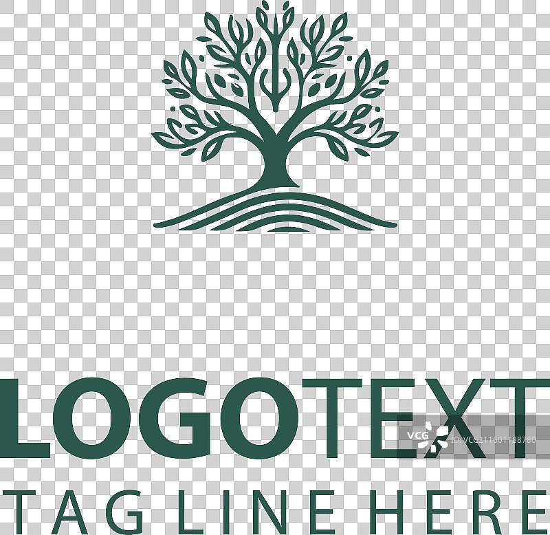 线性树形Logo图片素材