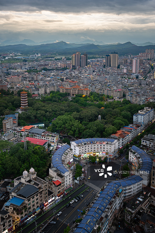 广西东兴，东兴口岸图片素材