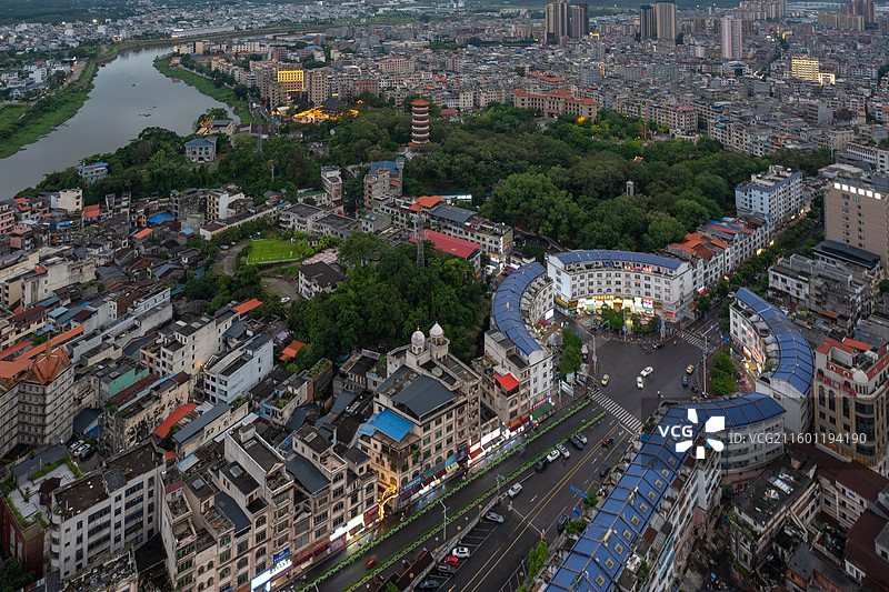 广西东兴，东兴口岸图片素材