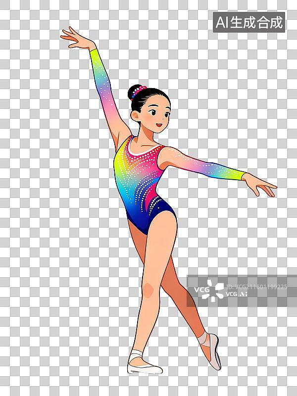 【AI数字艺术】花样游泳的女运动员图片素材