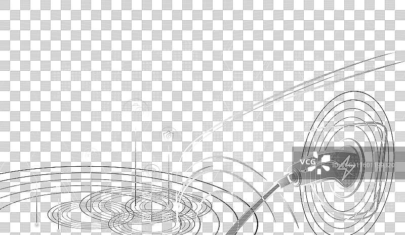 电动汽车连接到充电站图片素材