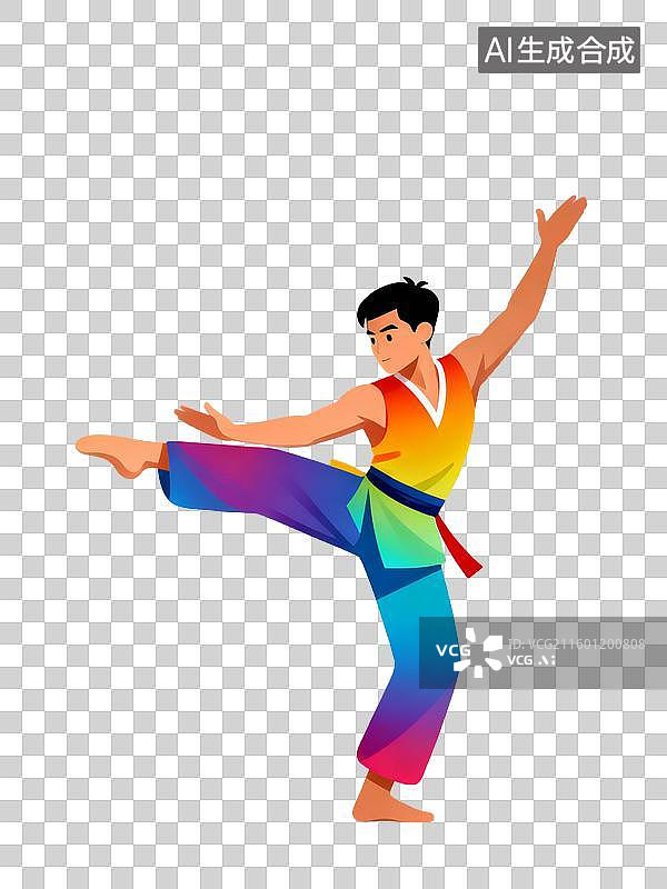 【AI数字艺术】卡波耶拉运动图片素材