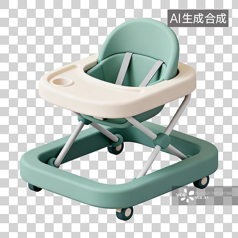 【AI数字艺术】婴儿学步车图标图片素材