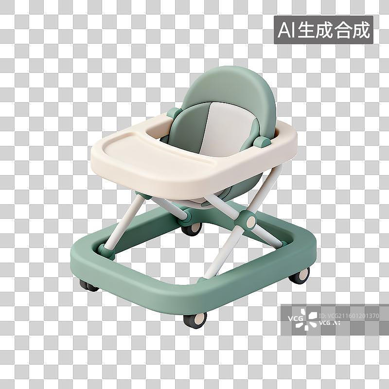 【AI数字艺术】婴儿学步车图标图片素材