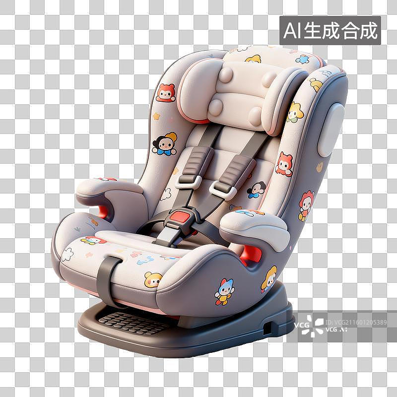 【AI数字艺术】母婴系列元素：婴儿汽车安全座椅图片素材