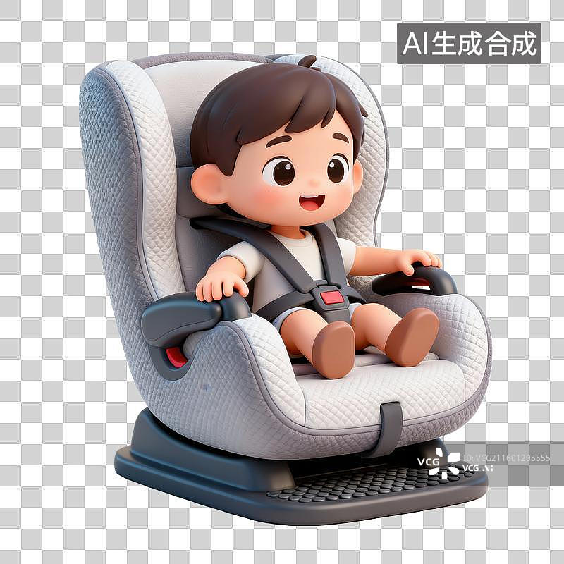 【AI数字艺术】母婴系列元素：婴儿汽车安全座椅图片素材