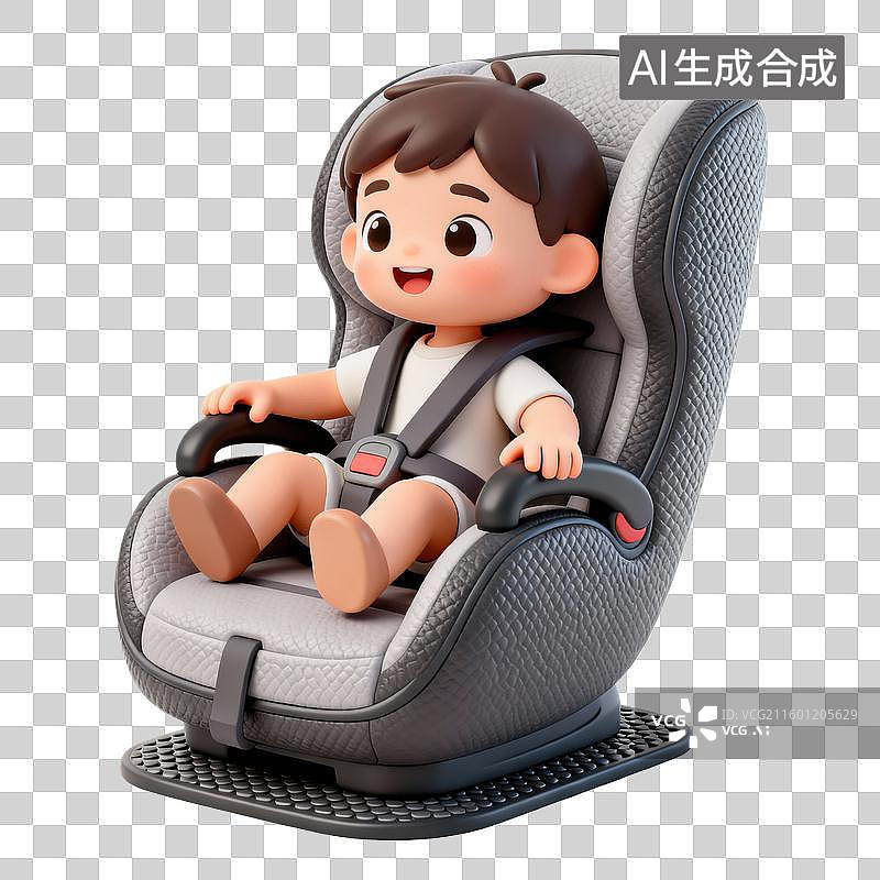 【AI数字艺术】母婴系列元素：婴儿汽车安全座椅图片素材