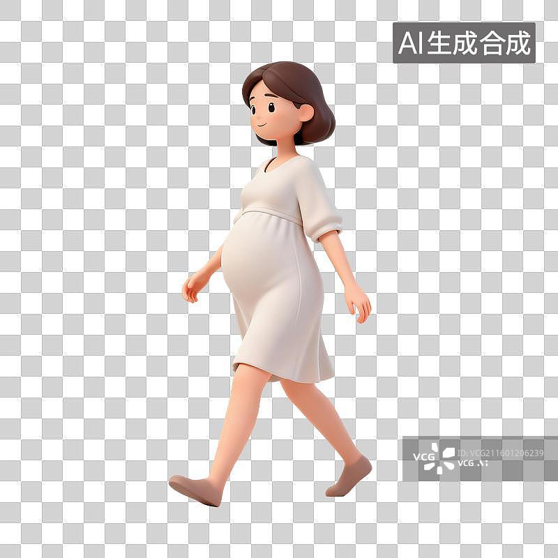 【AI数字艺术】母婴护理元素系列：怀孕的女人图片素材