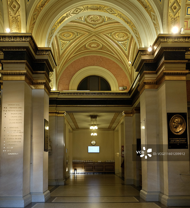 维也纳金色大厅前厅图片素材