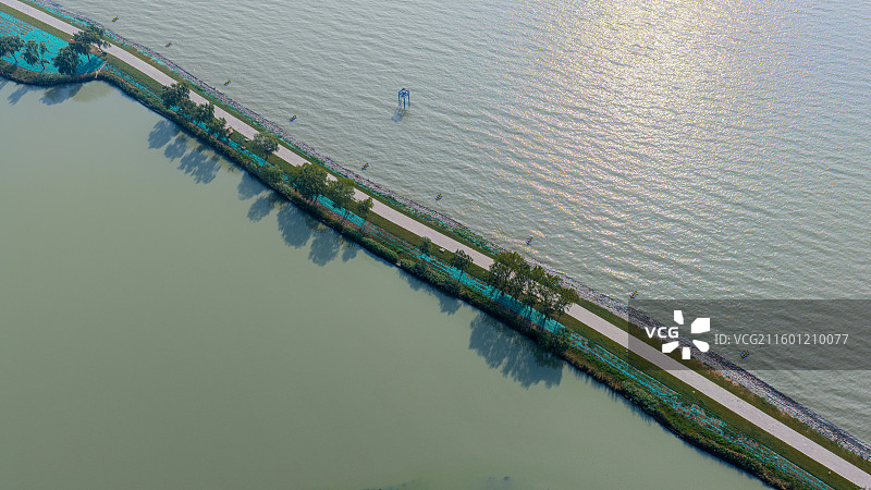 航拍安徽省合肥市包河区渡江战役纪念馆风光图片素材