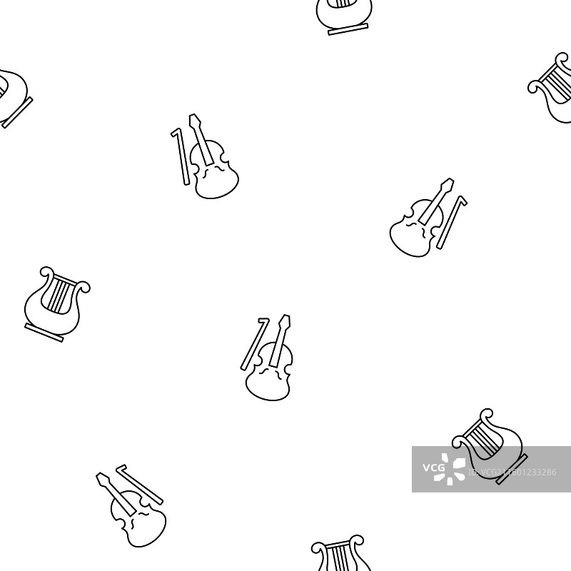 乐器涂色页图片素材