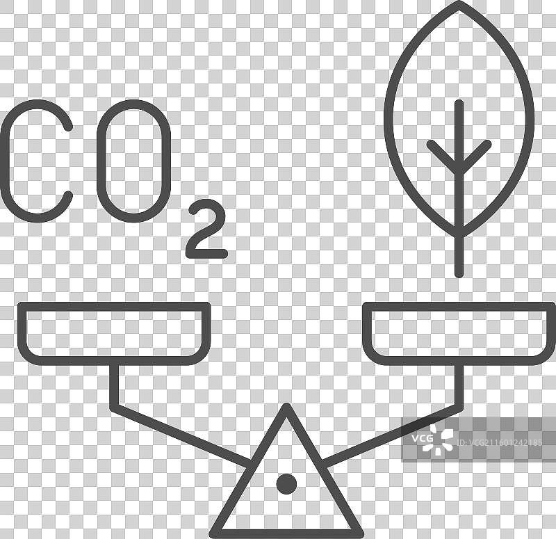 碳或生态决策线图标图片素材