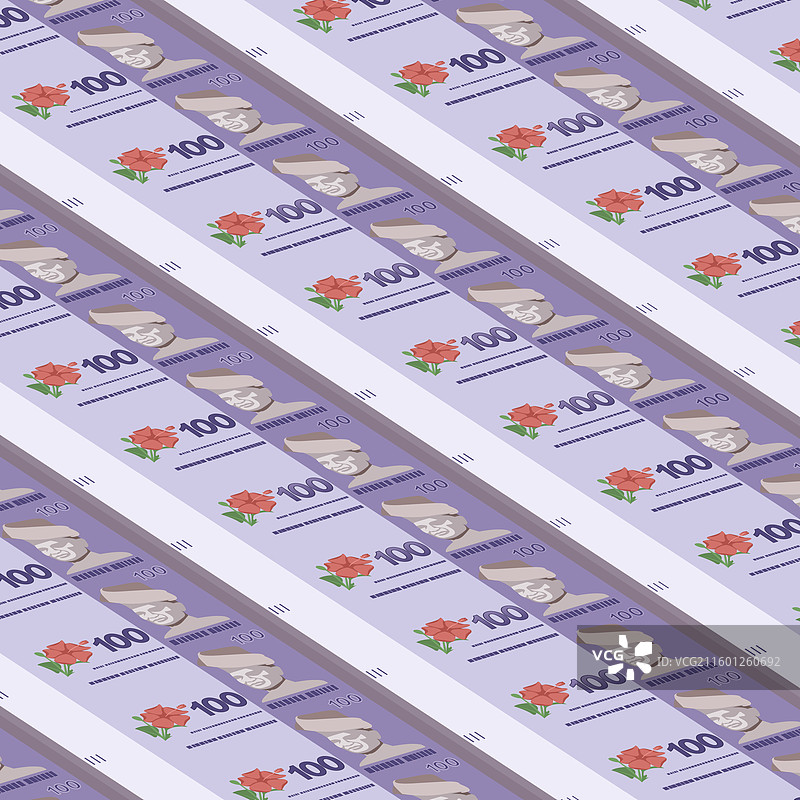 新马来西亚100令吉钞票印刷背景图片素材