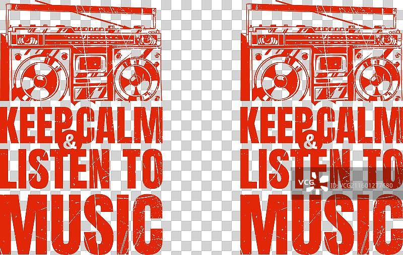 保持冷静，听音乐图片素材