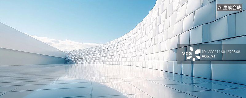 【AI数字艺术】抽象几何体建筑汽车背景图图片素材