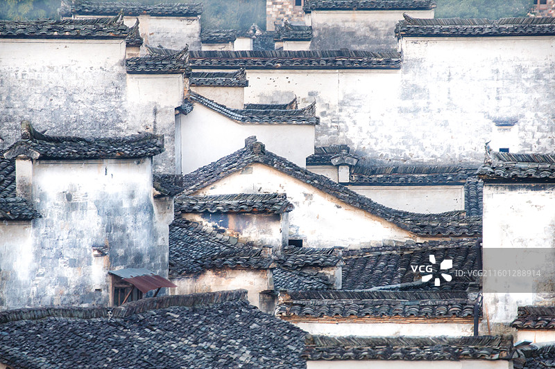 安徽黟县屏山村明清古建筑群图片素材