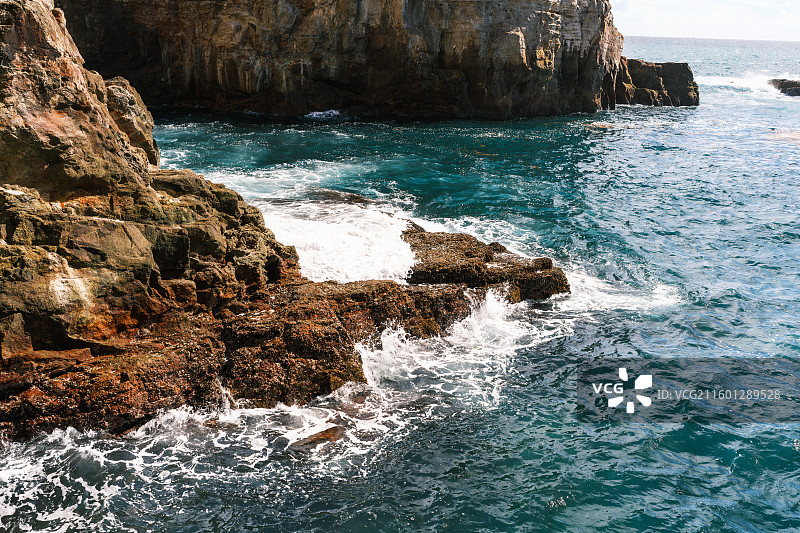 太平洋海边落日图片素材