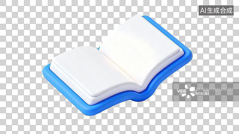 【AI数字艺术】小巧书本形状学习阅读物件图片素材