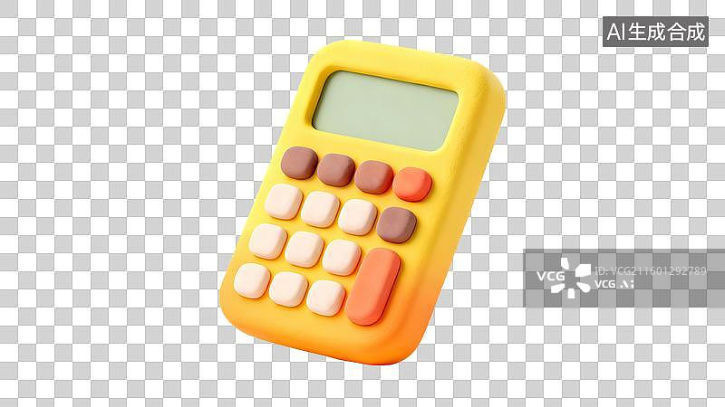 【AI数字艺术】色彩鲜艳的小型计算器图片素材