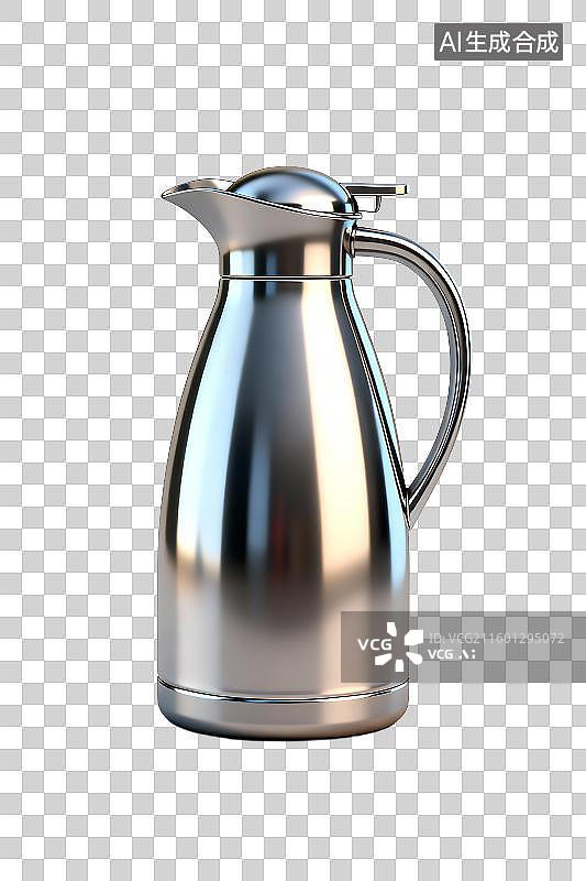 【AI数字艺术】不锈钢保温热水壶图片素材