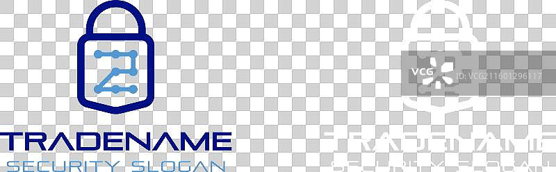 数字2智能锁标志，非常适合数字领域图片素材