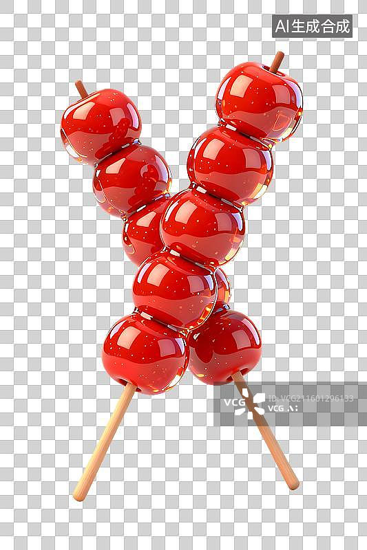 【AI数字艺术】传统美味的冰糖葫芦图片素材