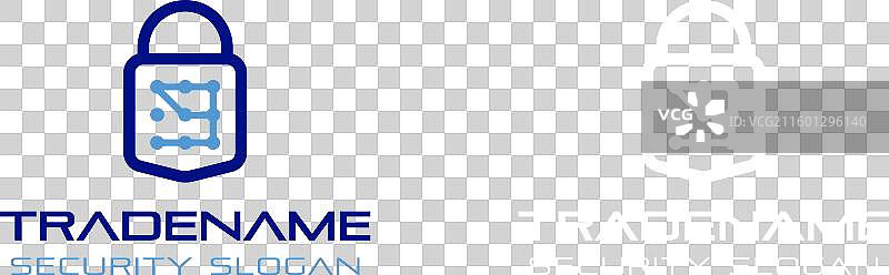 数字9智能锁标志，非常适合数字领域图片素材