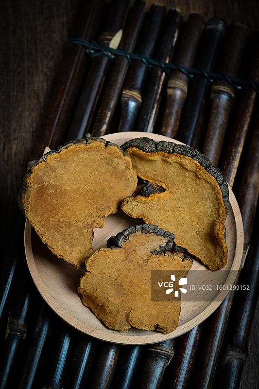 正品西藏野生桑树桑黄灵芝符合药典要求经方药材实物图图片素材