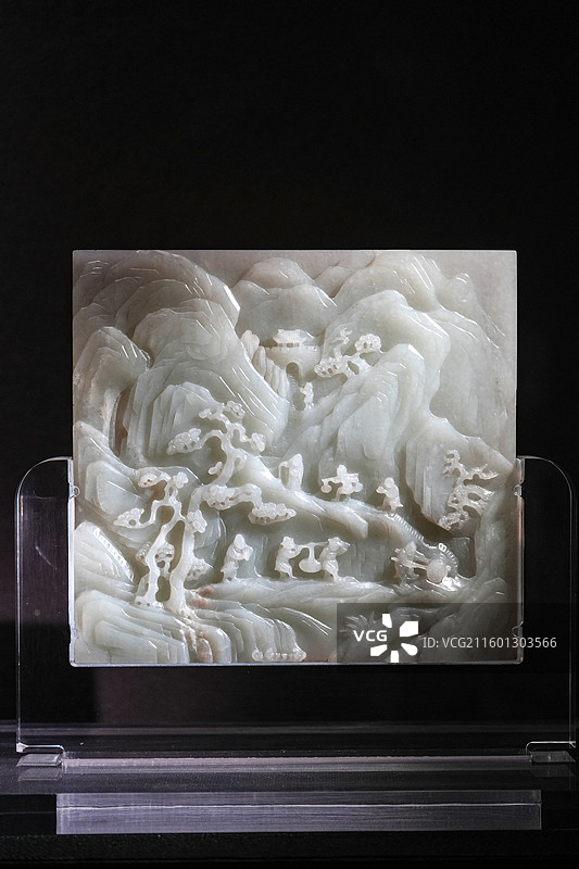 北京故宫博物院斋宫“玉出昆冈”展览现场及展品图片素材