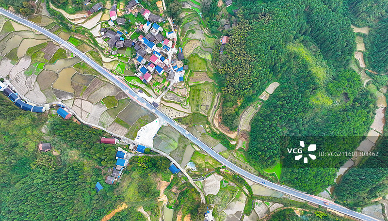 贵州锦屏稳江村秋日田园风光图片素材