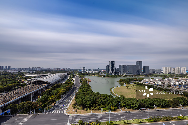 常州高铁新城星耀城风光图片素材