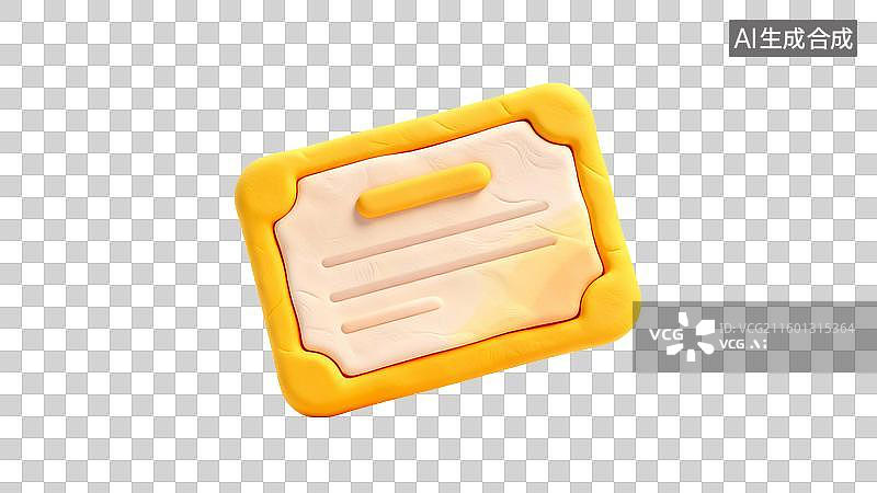 【AI数字艺术】彩色矩形证书图标图片素材