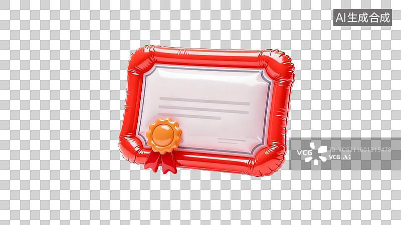 【AI数字艺术】充气的文凭形状物品图片素材