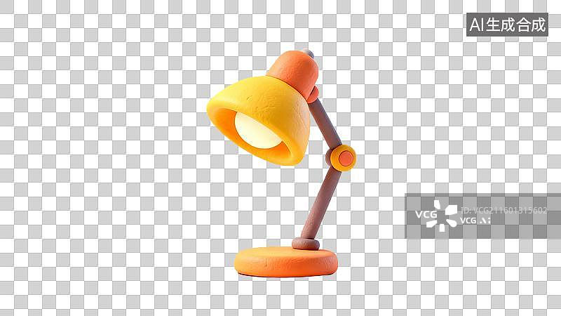 【AI数字艺术】色彩鲜艳的学习工作台灯图片素材