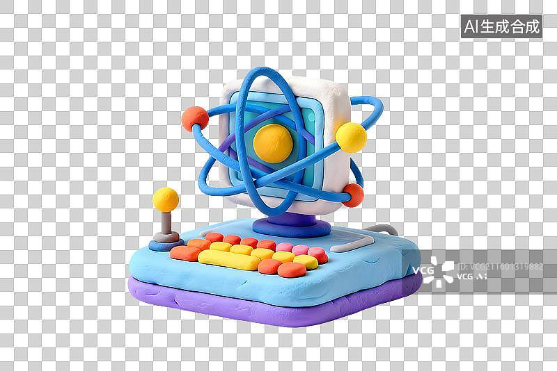 【AI数字艺术】可爱风粘土元素建模图片素材