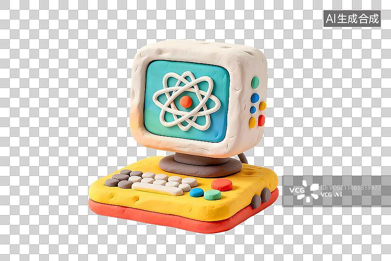 【AI数字艺术】可爱风粘土元素建模图片素材