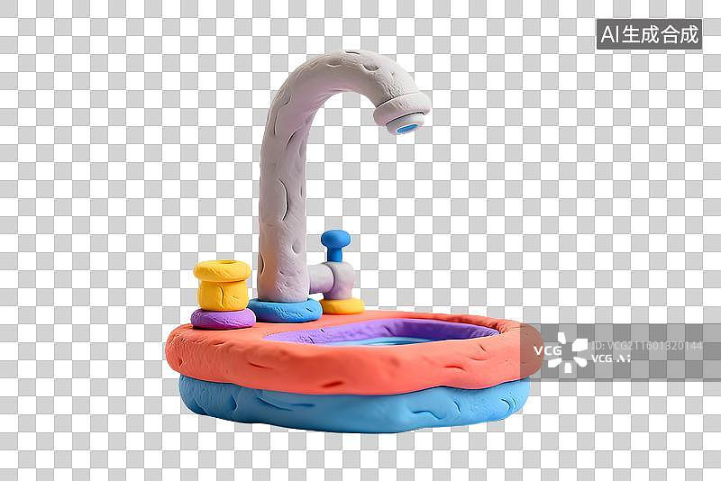 【AI数字艺术】可爱风粘土元素建模图片素材