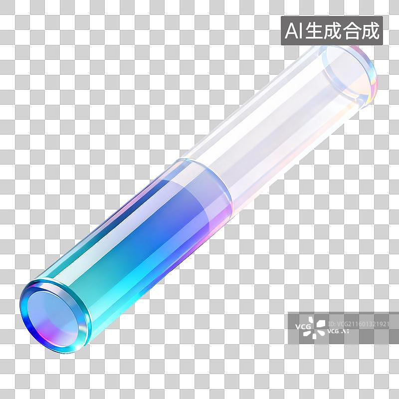 【AI数字艺术】3D拟物风透明运动器材设备接力棒元素图片素材