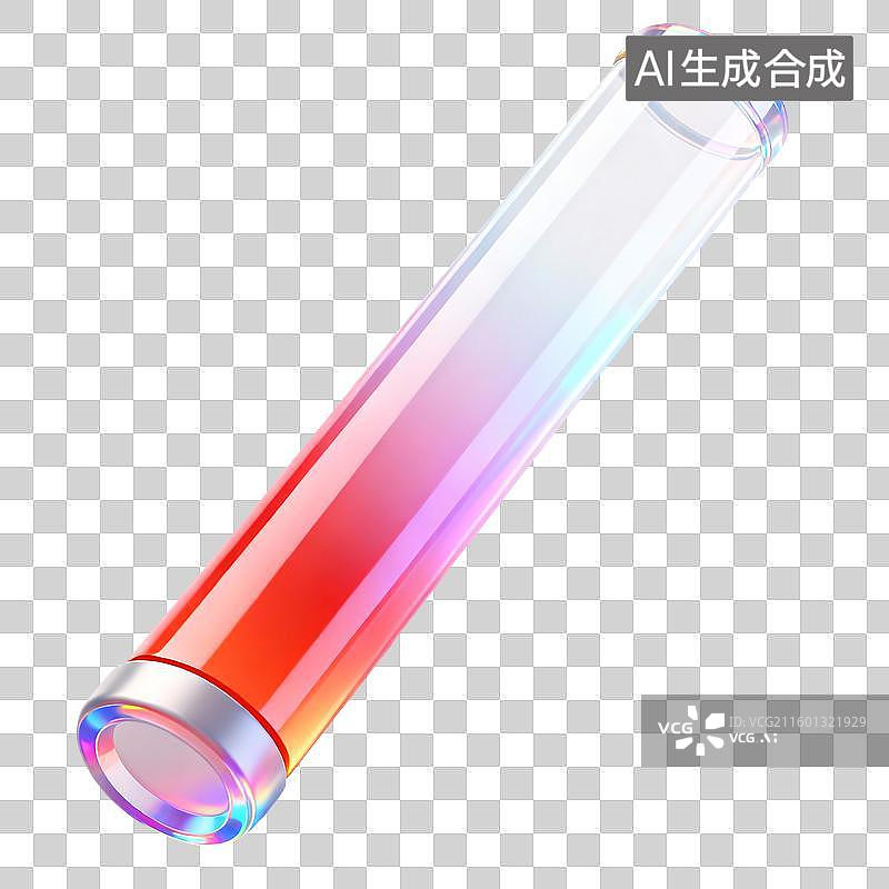 【AI数字艺术】3D拟物风透明运动器材设备接力棒元素图片素材