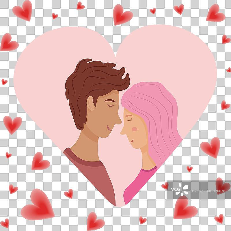 一对热恋中的情侣在一个公寓里图片素材