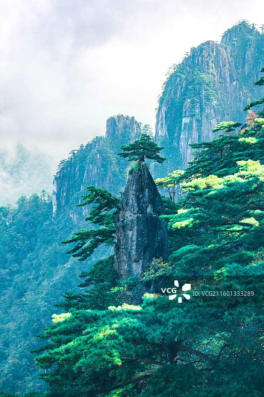 黄山的妙笔生花图片素材