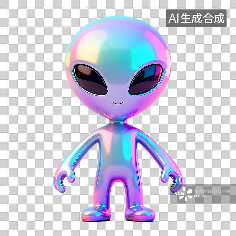 【AI数字艺术】色彩绚丽的可爱外星人物图片素材